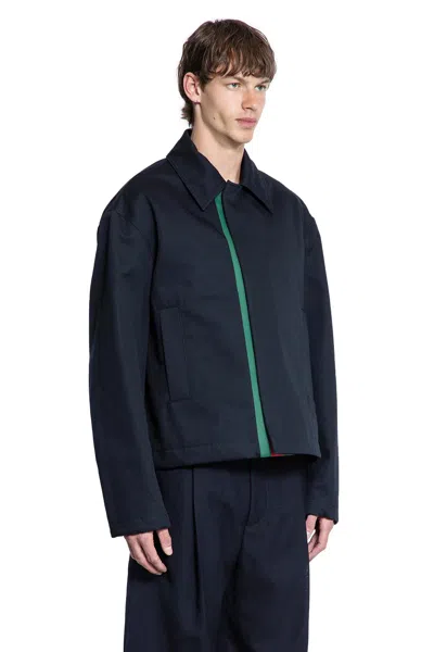 Gucci Cotton Canvas Overshirt In Blue