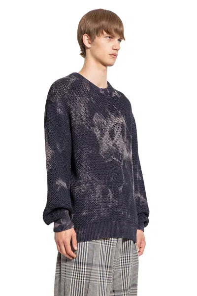 Khoki Maglione In Cotone E Lyocell Tie-dye In Blue