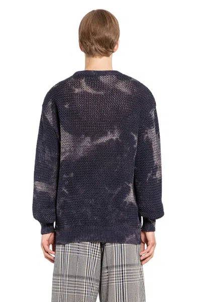 Khoki Maglione In Cotone E Lyocell Tie-dye In Blue