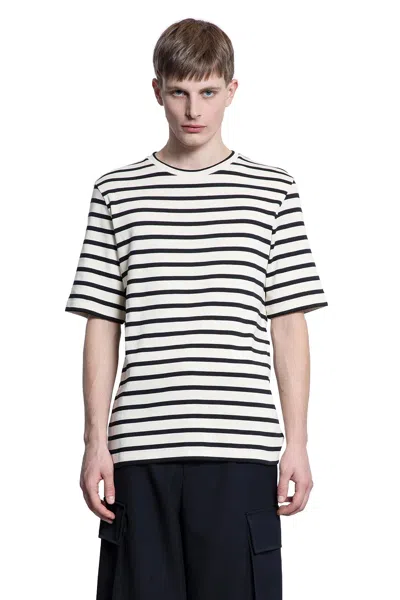 Jil Sander Marinière Cotton T-shirt In White