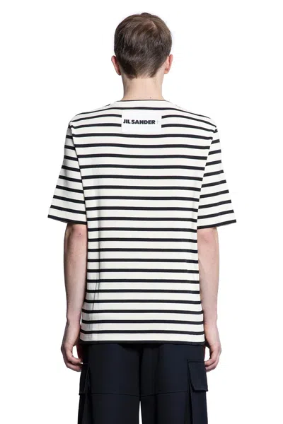 Jil Sander Marinière Cotton T-shirt In White