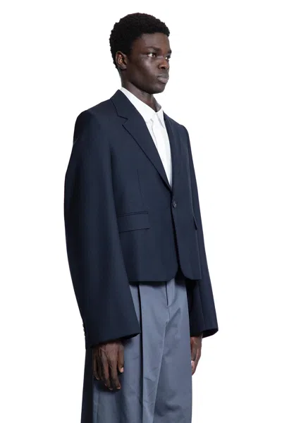 Loewe Cropped Blazer In Blue