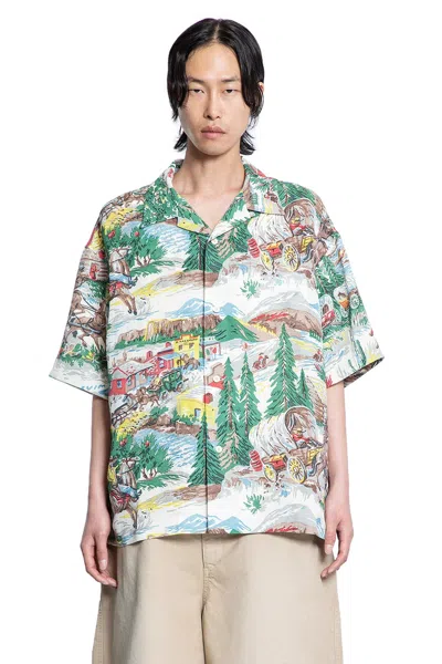 Visvim Man Multicolor Shirts In Multi