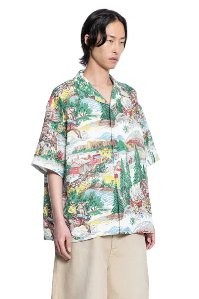 Visvim Man Multicolor Shirts In Multi