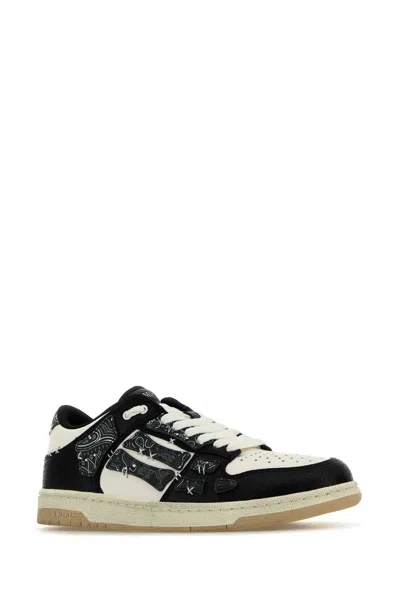 Amiri Tow Tone Leather Bandana Skel Sneakers