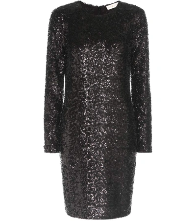 Shop Tory Burch Sequinned Dress In Llack