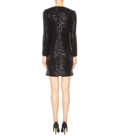 Shop Tory Burch Sequinned Dress In Llack