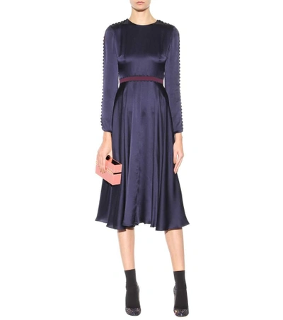 Shop Roksanda Lasdun Silk Dress In Eavy