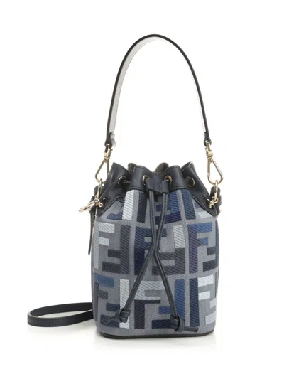 Fendi Mon Tresor Crossbody Bags Blue