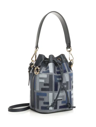 Fendi Mon Tresor Crossbody Bags Blue