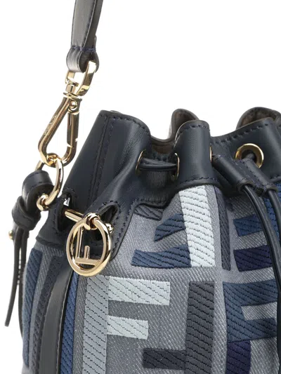 Fendi Mon Tresor Crossbody Bags Blue