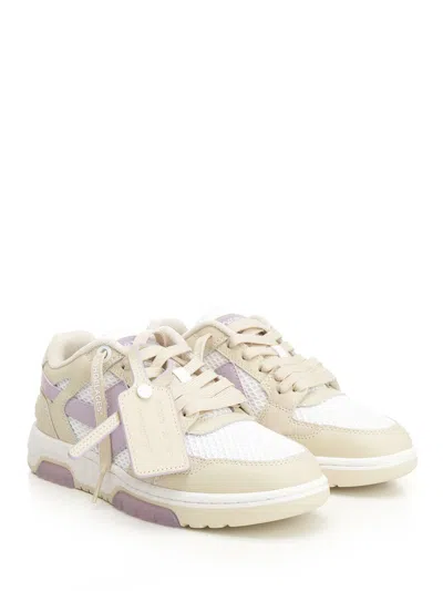 Off-white Out Of Office Slim Sneakers Beige In White