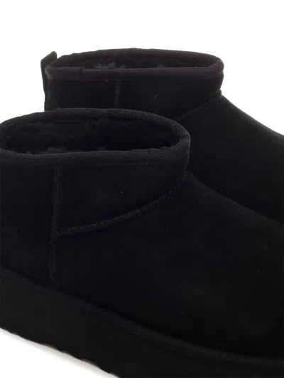 Ugg Classic Ultra Mini Platform Ankle Boots In Black