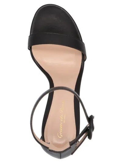 Gianvito Rossi Portofino 70mm Suede Sandals In Black