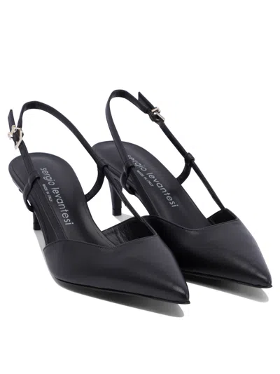 Sergio Levantesi Slingback Pointed-toe Pumps In Black