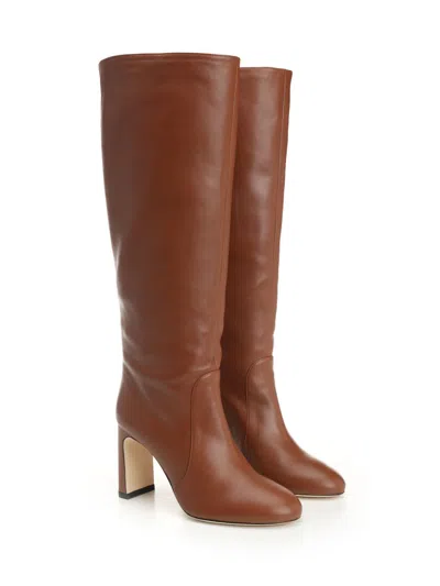 Stuart Weitzman Babette Tubo Boot 85 Boots Brown In Brown