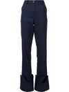 JACQUEMUS oversized hem slim fit trousers,DRYCLEANONLY