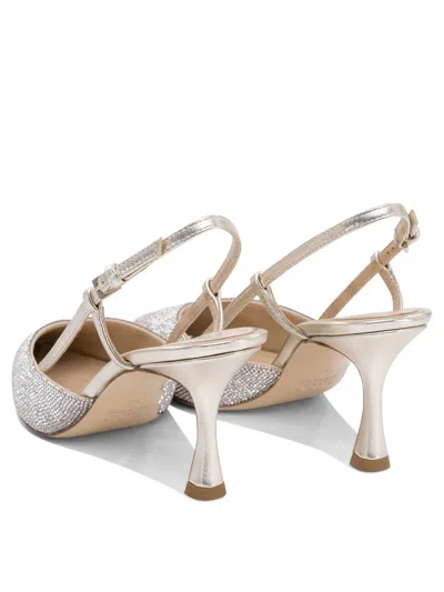 Ninalilou Mya 70 Rhinestone Embellished Slingback Pumps In Silver