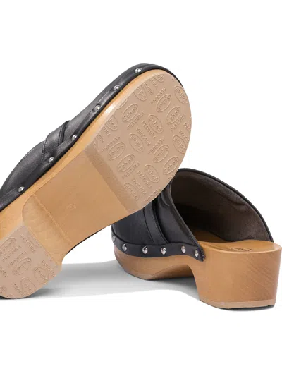 Scholl Pescura Clog 50 Blk&honey Ltre50mm Heeled Shoes Black