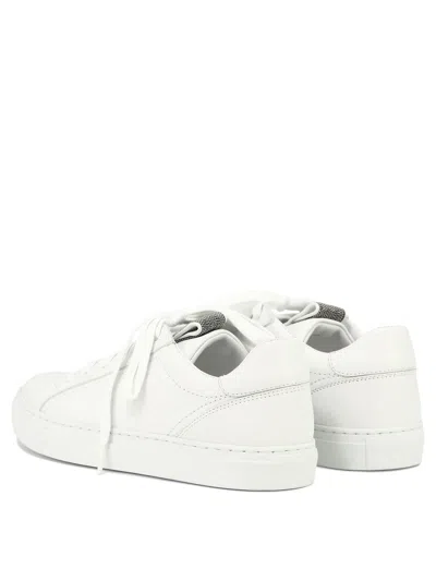 Brunello Cucinelli Women Mat Calf Sneaker With Precious Detail In Animal Print