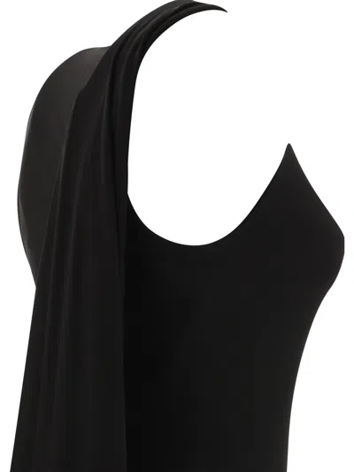 Balenciaga Women Ribbed Jersey Sleeveless Dress