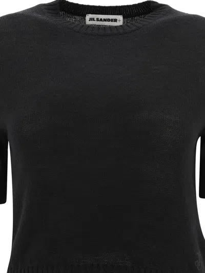 Jil Sander Wool Sweater Knitwear Black