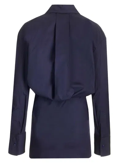 Attico Tailored Mini Chemisier Dress With Button Closure