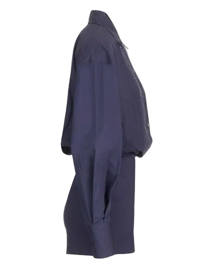 Attico Tailored Mini Chemisier Dress With Button Closure