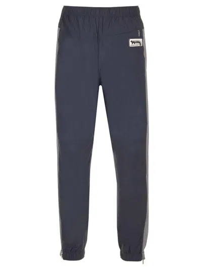 Maison Kitsuné Maison Kitsune Colourblock Technical Track Pants In Blue