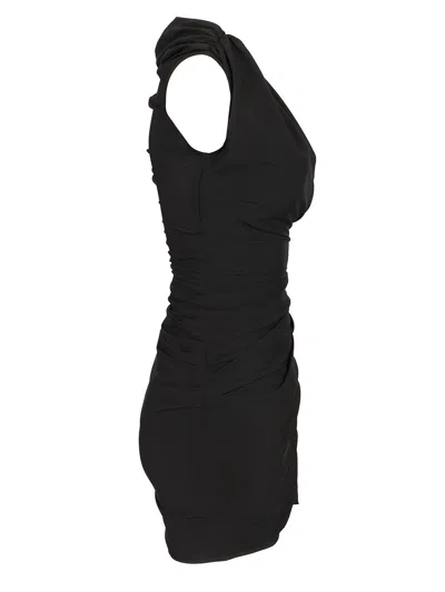 Jacquemus Rita Off-shoulder Mini Dress In Black