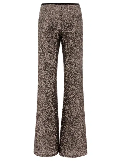 Fit F.it Paillettes Pants In Brown