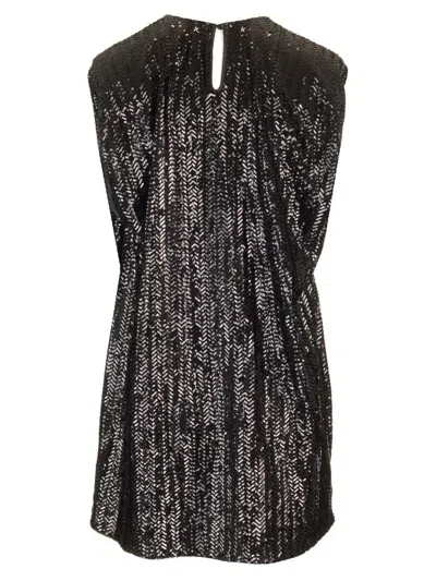 Golden Goose Full Sequins Short Dress Dresses Black In Black