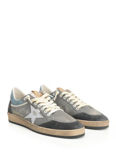 Golden Goose Ballstar Double Upper Without Heel Leather And Suede Upper Suede Toe And Spur Laminated