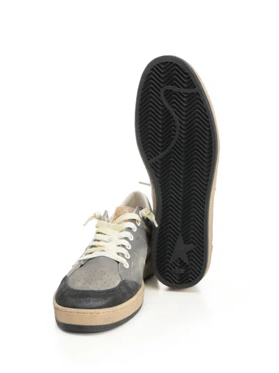 Golden Goose Ballstar Double Upper Without Heel Leather And Suede Upper Suede Toe And Spur Laminated