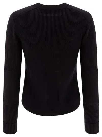 Isabel Marant Étoile Ribbed Panelled Sweater In Black