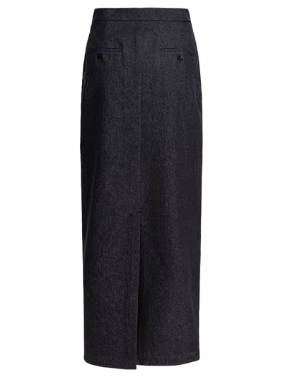 Max Mara Pianosa Denim Midi Skirt