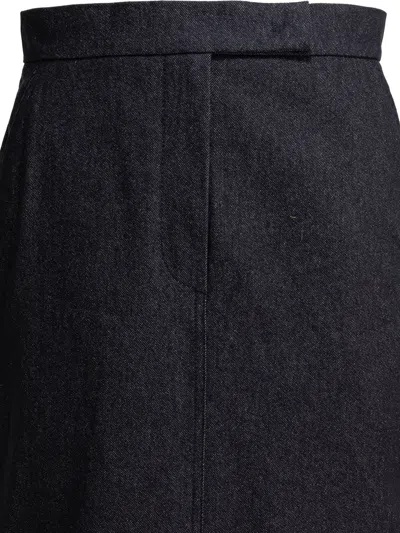 Max Mara Pianosa Denim Midi Skirt
