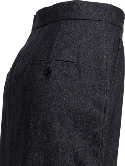 Max Mara Pianosa Denim Midi Skirt