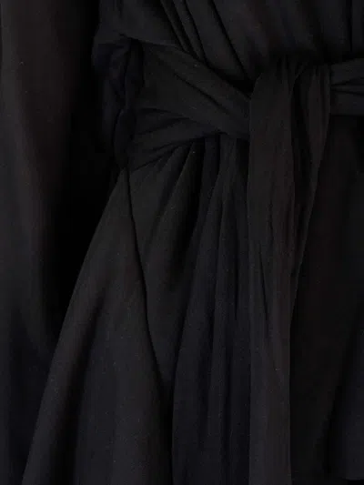 Rick Owens Lillies Black Viscose Kimono Jackets Black
