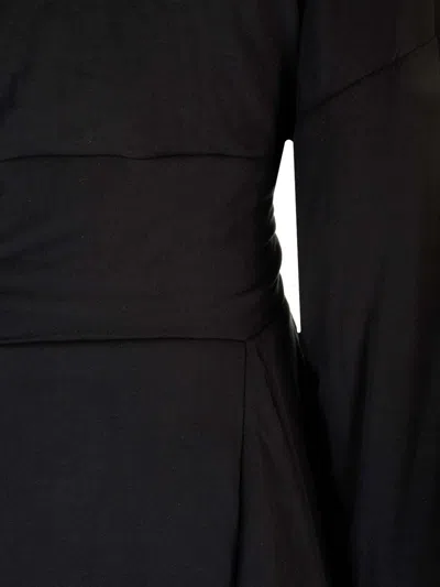 Rick Owens Lillies Black Viscose Kimono Jackets Black