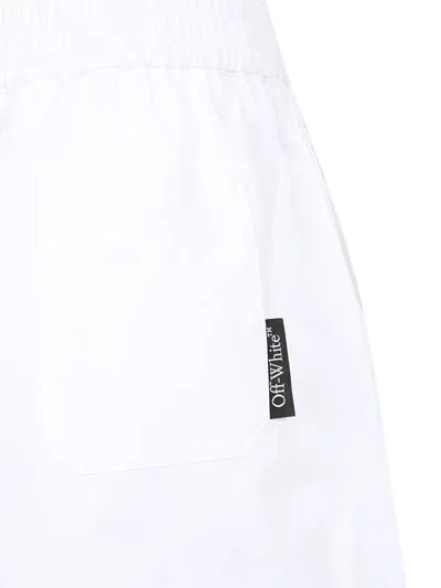 Off-white Popeline Shorts Trousers White