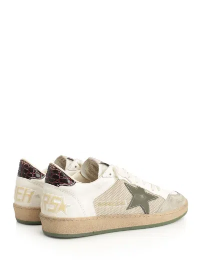 Golden Goose Deluxe Brand Men Ball Star Double Quarter Low-top Leather Sneakers With Used Effect In Neutral