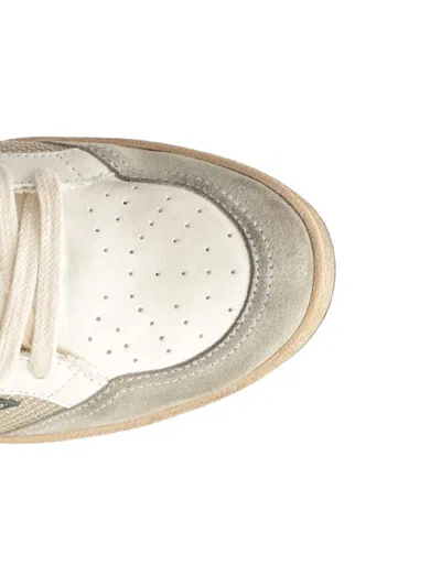Golden Goose Deluxe Brand Men Ball Star Double Quarter Low-top Leather Sneakers With Used Effect In Neutral