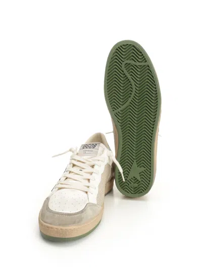 Golden Goose Deluxe Brand Men Ball Star Double Quarter Low-top Leather Sneakers With Used Effect In Neutral