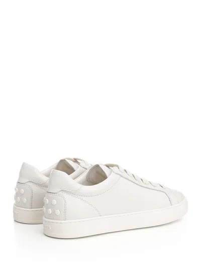 Tod's In Smooth Leather Sneakers White