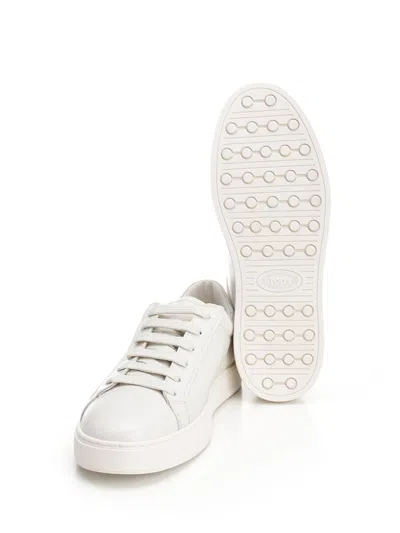 Tod's In Smooth Leather Sneakers White