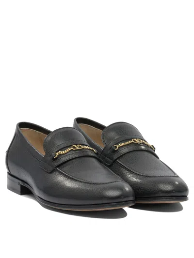 Valentino Flat Shoes Blacks And Greys In Black