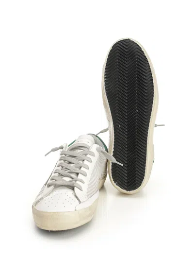 Golden Goose Superstar White Low-top Sneaker With Star Patch On The Side And Lettering Logo In Leather Man
