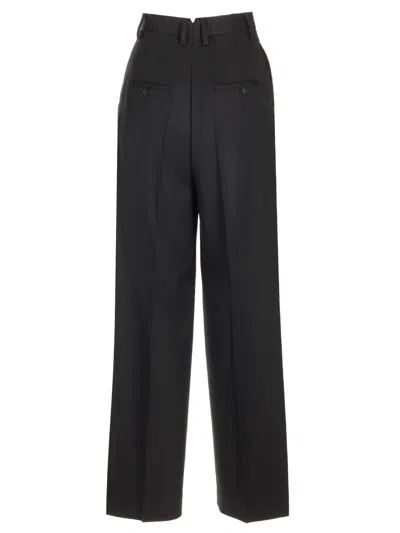 Ami Alexandre Mattiussi Wide Legged Pinstripe Trousers With