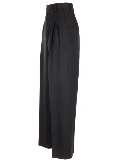 Ami Alexandre Mattiussi Wide Legged Pinstripe Trousers With